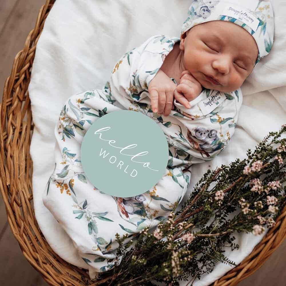 Eucalypt & Sage Milestone Cards - Snuggle Hunny