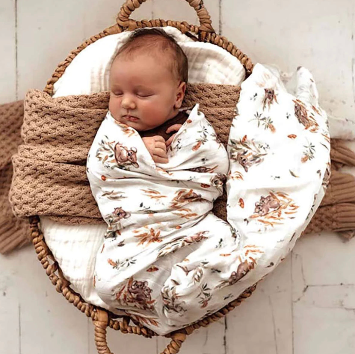 Koala Muslin Wrap - Snuggle Hunny