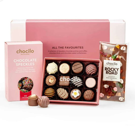 "All the Favourites" Milk Dark & White Chocolate Hamper