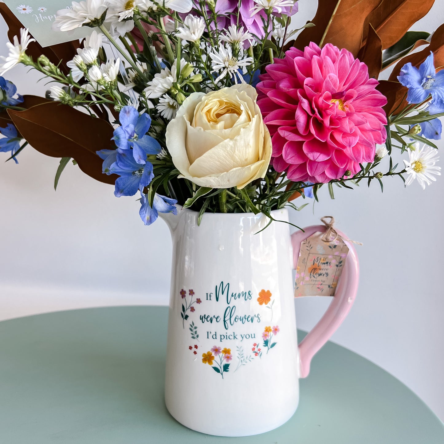 Keepsake Jug Vase filled with  Blooms